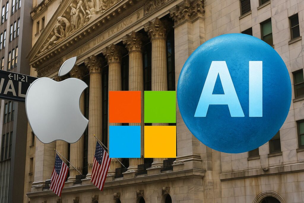 Valuasi Apple dan Microsoft Tembus US$4 Triliun, Analis Mulai Peringatkan Potensi “Gelembung AI” di Wall Street