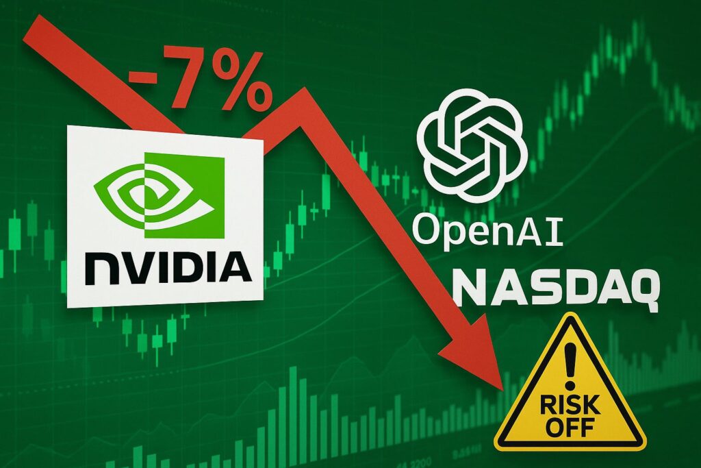 Saham Nvidia Turun 7%: OpenAI, Nasdaq, dan Sinyal “Risk-Off” Jadi Pemicu Kejatuhan