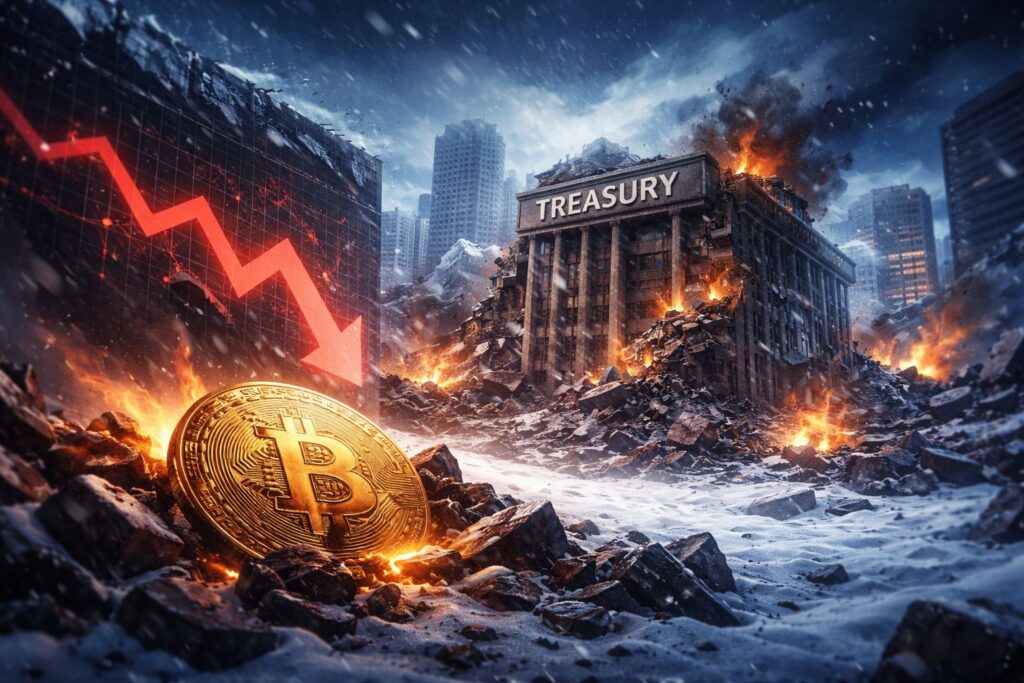 Crypto Winter Uji Perusahaan Treasury Bitcoin, Saham DAT Berguguran