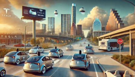 Saham Tesla Melonjak Setelah Elon Musk Mengunggah Video Yang Mengklaim Tidak Ada Sistem Pemantauan Keamanan di Robotaxi Austin.