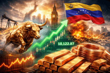 FTSE 100 Pecah Rekor, Geopolitik Venezuela & Harga Tembaga Mengguncang Pasar