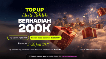 TOP UP AWAL TAHUN, BERHADIAH Rp200.000