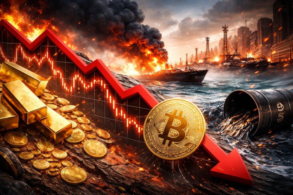 Bitcoin Anjlok 3% Akibat Krisis Minyak Timur Tengah, Emas dan Saham Ikut Terseret