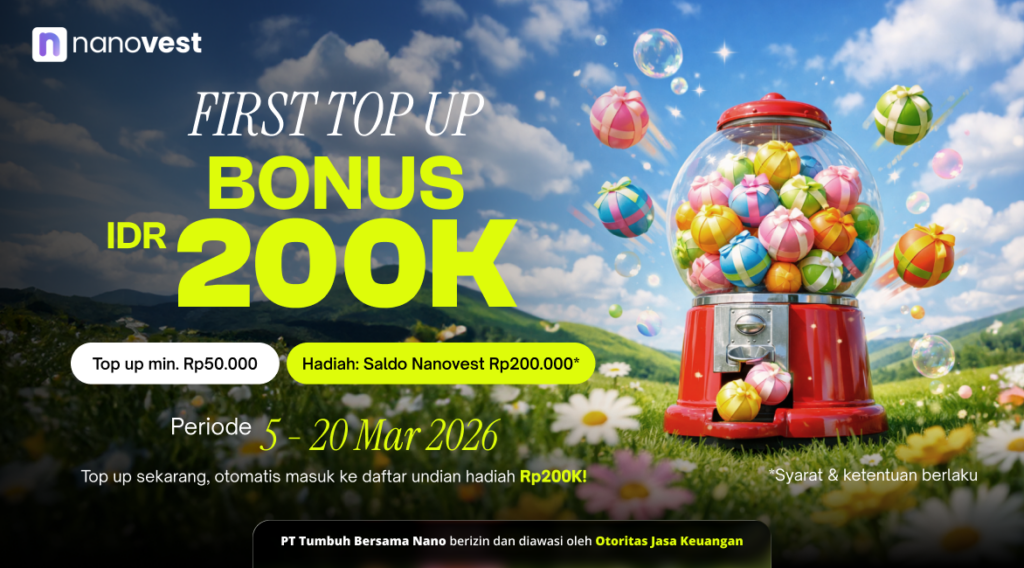 Hadiah Rp200K Untuk Top Up Pertama!