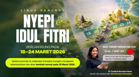 Informasi Ketentuan Transaksi Selama Libur Panjang Nyepi & Idul Fitri 2026 Penyesuaian layanan transaksi Nanovest selama libur Nyepi dan Idul Fitri 2026 tanggal 18–24 Maret