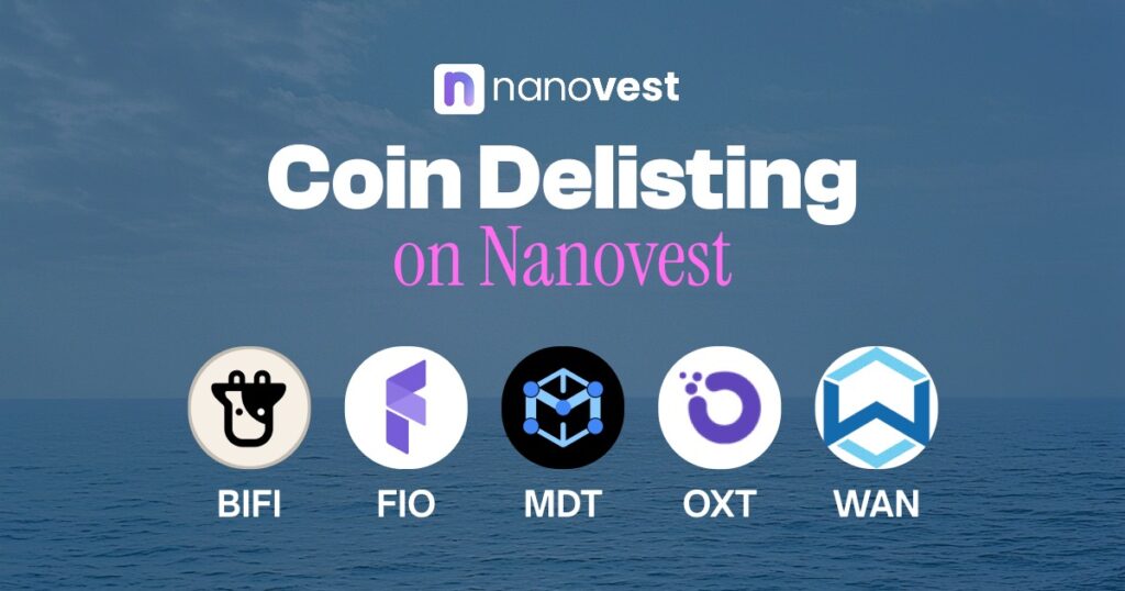 Pengumuman Penghapusan (Delisting) Koin BIFI, VIO, MDT, OXT dan WAN